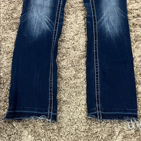 Miss Me Dark Blue Mid Rise Bootcut Jeans - Picture 5 of 9